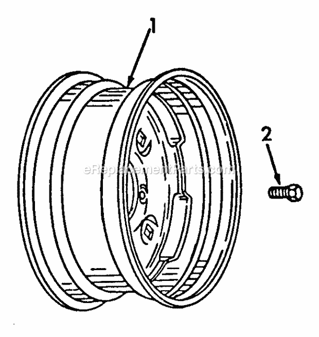 Rear Wheels Diagram and Parts List for 147 2050041U, 2050203U Cub Cadet Lawn Tractor